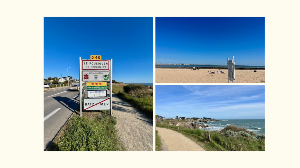 Scenic beach view in Le Pouliguen, Western France