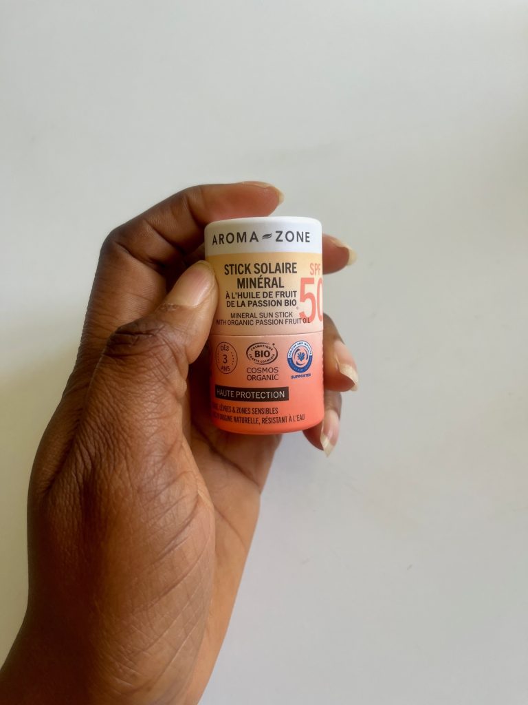 Aroma-Zone Mineral sunscreen stick for dark skin with no white cast